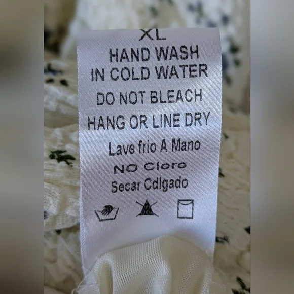 BERYL Boutique Cottagecore Dress, Puff Sleeves, Ruched Bodice, Floral Print, XL - Picture 5 of 6